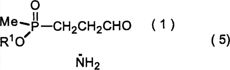 Overall reaction scheme for L-AMPB synthesis showing the conversion from aldehyde to imine, then to amino nitrile, and finally to the acid