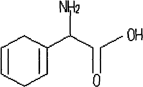 Reaction scheme showing dihydro phenylglycine reacting with sodium methoxide and methyl acetoacetate to form the sodium salt