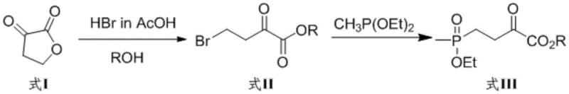 Green synthesis route of PPO substrate from dihydro-2,3-furandione avoiding toxic reagents