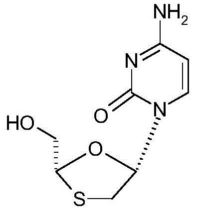 Chemical structure of Lamivudine, the final antiviral drug synthesized using MGH intermediate