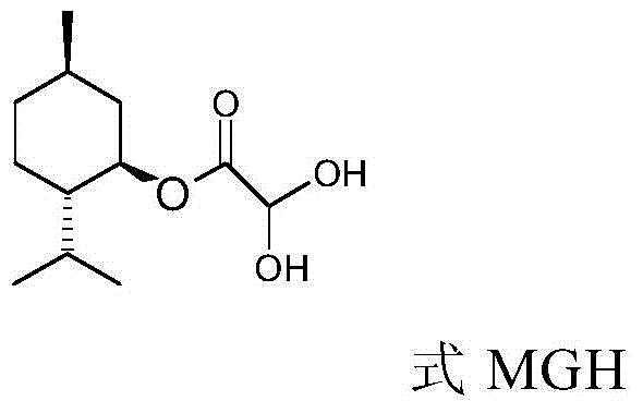 Chemical structure of L-menthyl glycolate (MGH), the key intermediate produced