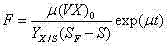 Mathematical equation for exponential glucose feeding rate calculation in L-phenylalanine fermentation