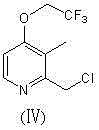 Chemical structure of 2-chloromethyl-3-methyl-4-trifluoroethoxy pyridine intermediate