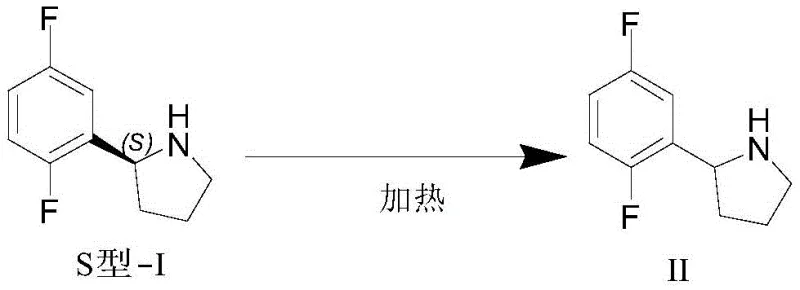 The novel base-catalyzed racemization reaction converting S-isomer to racemic mixture