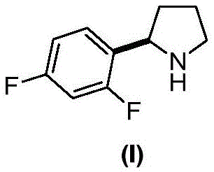 New synthesis route showing substitution, reduction, and debenzylation steps