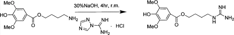 Final guanidinylation step to produce Leonurine
