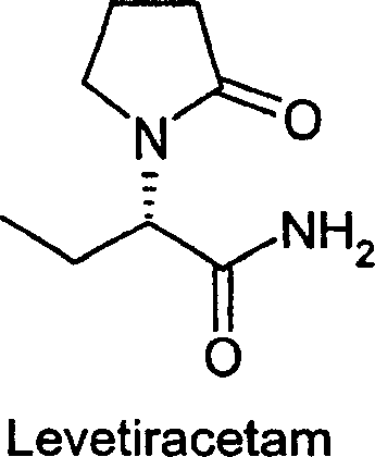 Chemical structure of Levetiracetam showing the chiral center essential for antiepileptic activity