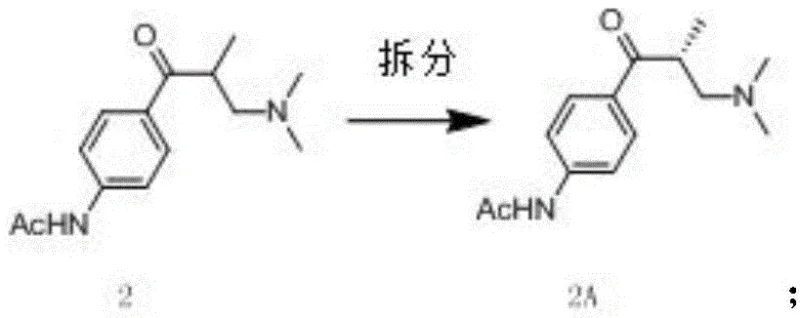 Chiral resolution step converting racemic Compound 2 to pure Compound 2A
