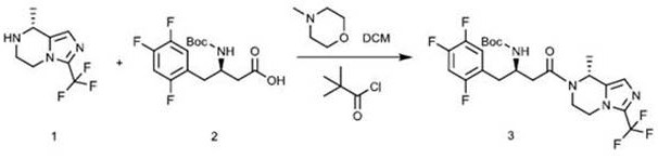 Novel mixed anhydride synthesis route using pivaloyl chloride for high yield