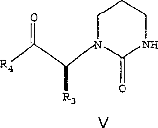Structure of the activated ester intermediate (Formula V) featuring the imidazole leaving group