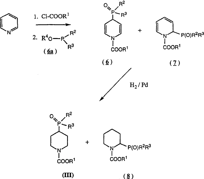 Synthesis pathway of the stable phosphonate intermediate from pyridine