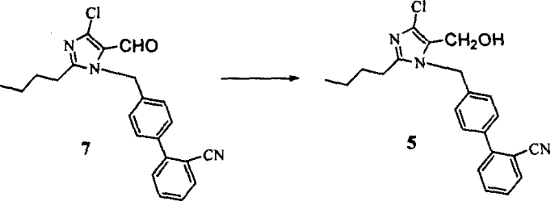 Novel reduction of aldehyde intermediate to hydroxymethyl derivative