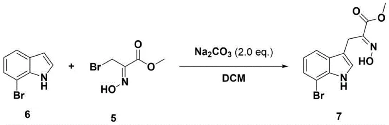 Heteroatom Diels-Alder reaction forming the functionalized indole core