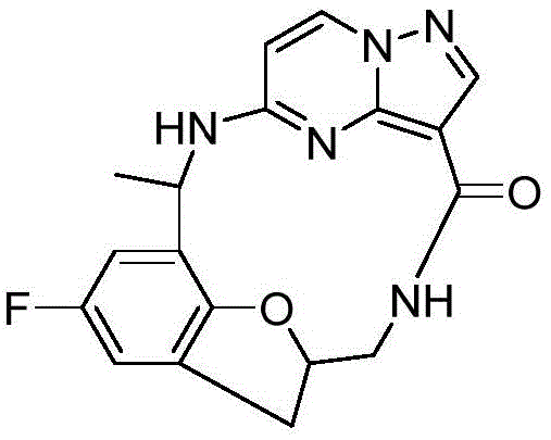 Synthesis route for Compound 17 showing the formation of the benzofuran-pyrazolopyrimidine macrocycle