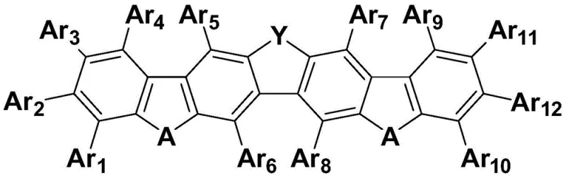 General chemical structure of macrocyclic luminescent small molecules