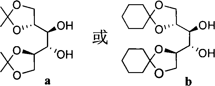 Structural variations of the mannitol-derived backbone (R1 groups a and b)