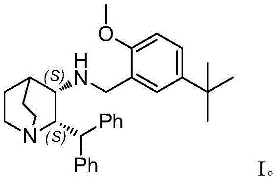 Chemical structure of Maropitant (Formula I) showing the core quinazoline-derived scaffold with two chiral centers