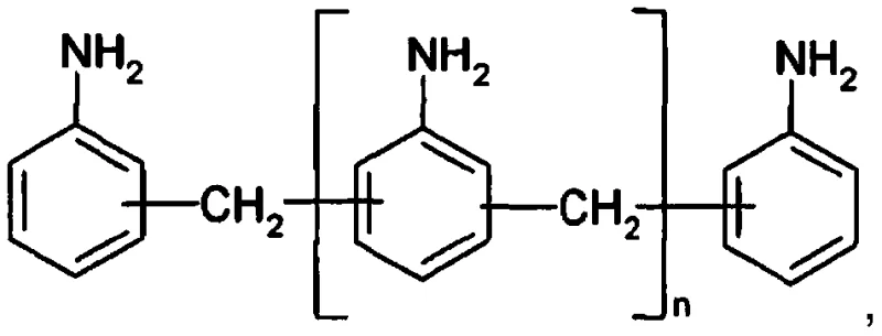 General chemical structure of diphenylmethane diamines and polyamines (MDA) where n represents an integer greater than or equal to zero