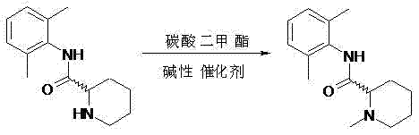 Novel green synthesis route for mepivacaine using dimethyl carbonate and base catalyst