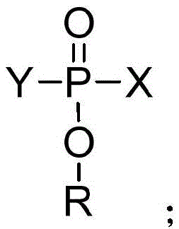 General structural formula of dihalophosphate and difluorophosphate intermediates showing P=O bond and variable halogen/alkyl groups