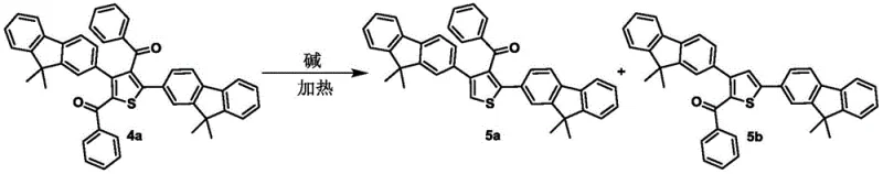 Alkaline cleavage of benzoyl groups from thiophene compounds
