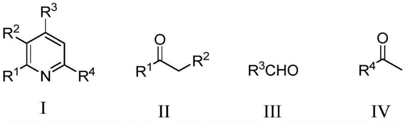 General reaction scheme for the metal-free synthesis of 2,3,4,6-tetrasubstituted pyridines using diaryl ketones, aldehydes, ketones and amine source