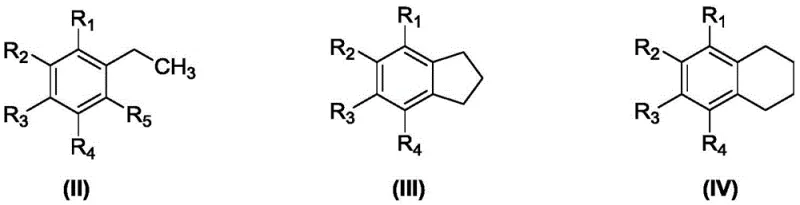General substrate structures for aromatic ketone synthesis including ethylbenzene derivatives and cyclic aromatics