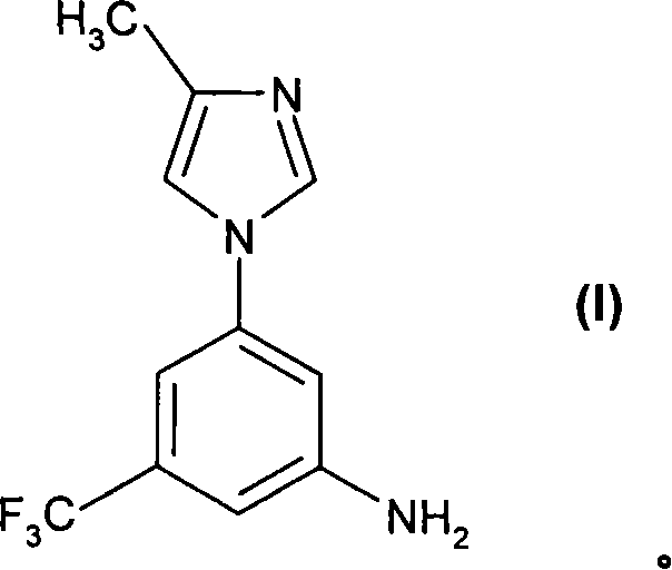 Novel 2-step synthesis route for Formula I avoiding hazardous reagents