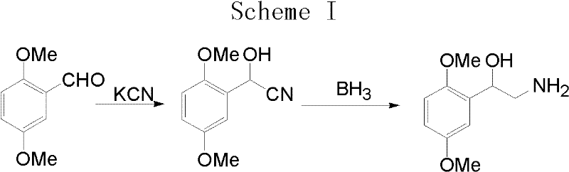 Conventional synthetic route using toxic KCN and BH3 reagents
