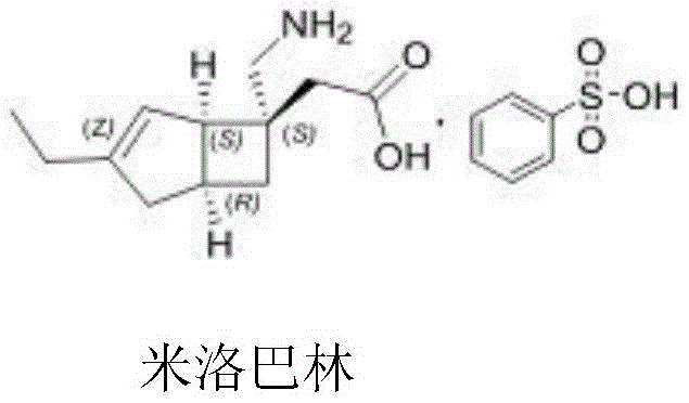 Chemical structure of Milobalin showing its complex bicyclic framework