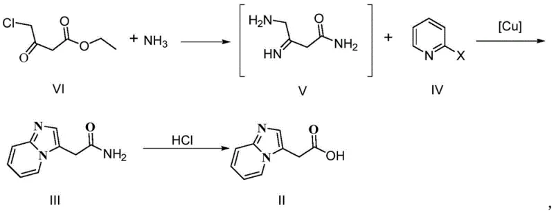 Novel synthetic route for Minodronic Acid intermediate via copper-catalyzed cyclization of ethyl 4-chloroacetoacetate and 2-halopyridine