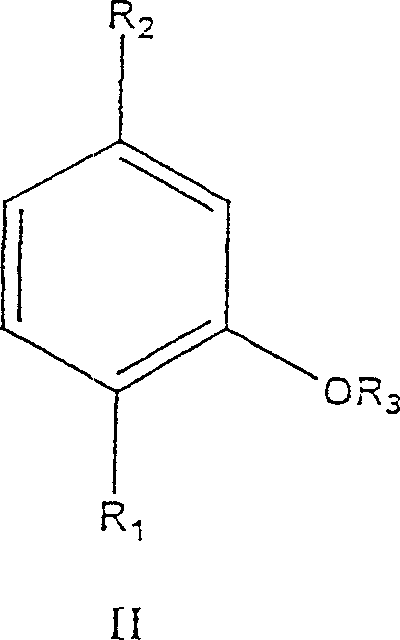 Chemical structure of Formula II (Thymol) formed after alkylation and prior to hydrogenation