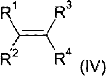 General formula for Olefin (IV) used in the hydrophosphination step