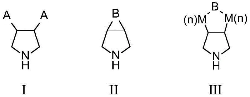General structural formulas of latent chiral nitrogen heterocyclic compounds suitable for enzymatic oxidation