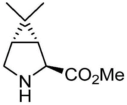 Chemical structure of the key pharmaceutical intermediate (1R,2S,5S)-6,6-dimethyl-3-azabicyclo[3.1.0]hexane-2-carboxylic acid methyl ester
