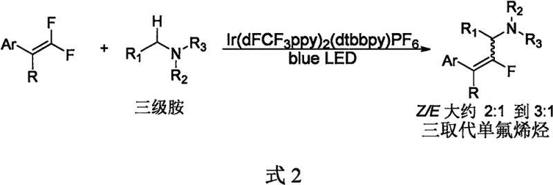 Prior art reaction scheme showing expensive Iridium catalyst and poor Z/E selectivity