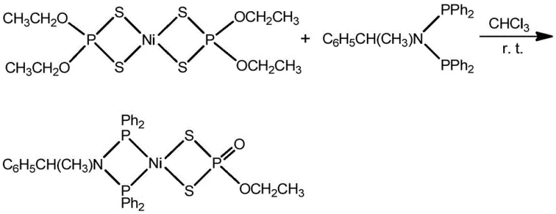 Reaction scheme for the synthesis of the ethyl-substituted nickel complex demonstrating substrate scope