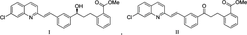 Reaction scheme showing the conversion of ketone Formula II to chiral alcohol Formula I using the novel iridium catalyst