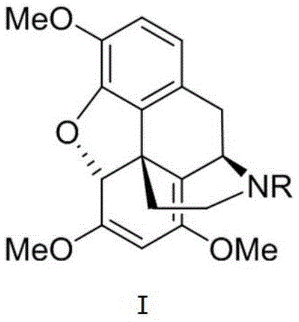 Chemical structure of the key morphine intermediate I with protected amine group