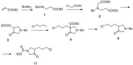 Conventional synthetic route using benzyl protection requiring six steps