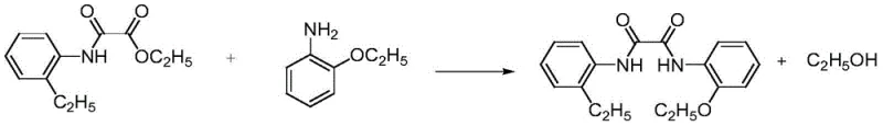 Solvent-free synthesis of N-(2-ethoxyphenyl)-N'-(4-ethylphenyl)-oxalamide using Lewis base catalysis