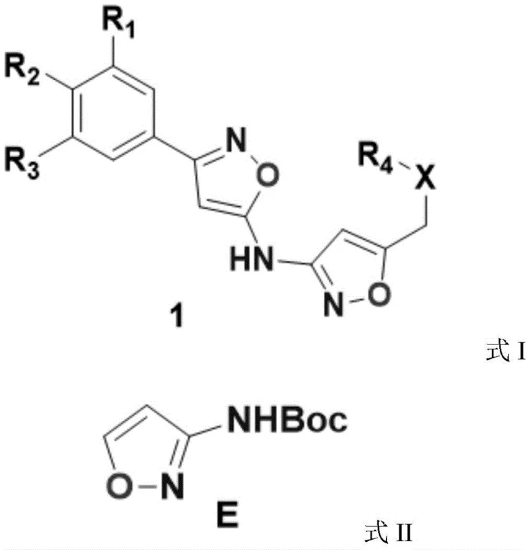 Chemical structures of anti-infective molecules and the key isoxazole intermediate