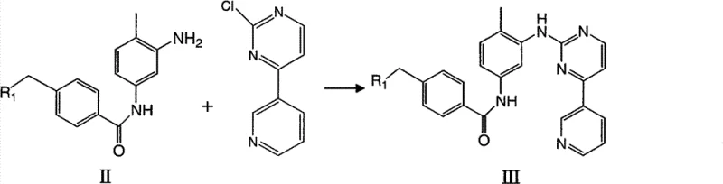Reaction scheme for final coupling to form Formula III derivatives