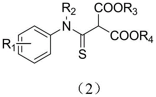 General chemical structure of N-alkyl/N-aryl thioamide derivatives showing variable substituents R1, R2, R3, and R4
