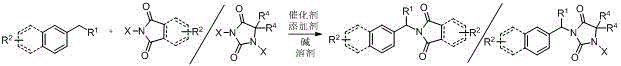 General reaction scheme for the preparation of N-(aryl/heteroaryl) alkyl-diamides via oxidative coupling