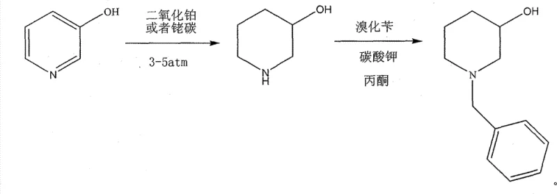 Conventional synthesis route using expensive noble metal catalysts