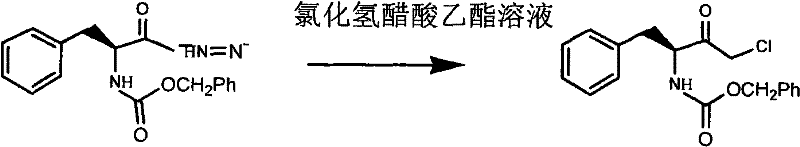 Conversion of diazoketone to chloromethyl ketone via HCl treatment