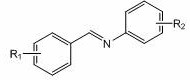 General chemical structure of imine substrates with variable R1 and R2 substituents