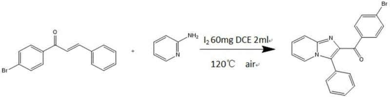 Michael cyclization reaction scheme for intermediate synthesis