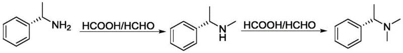 Eschweiler-Clark methylation reaction showing over-methylation to tertiary amine